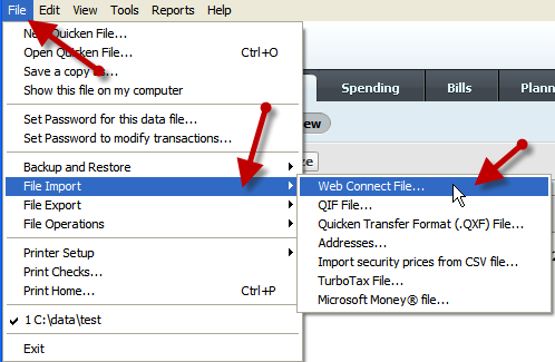 convert csv to quicken qfx