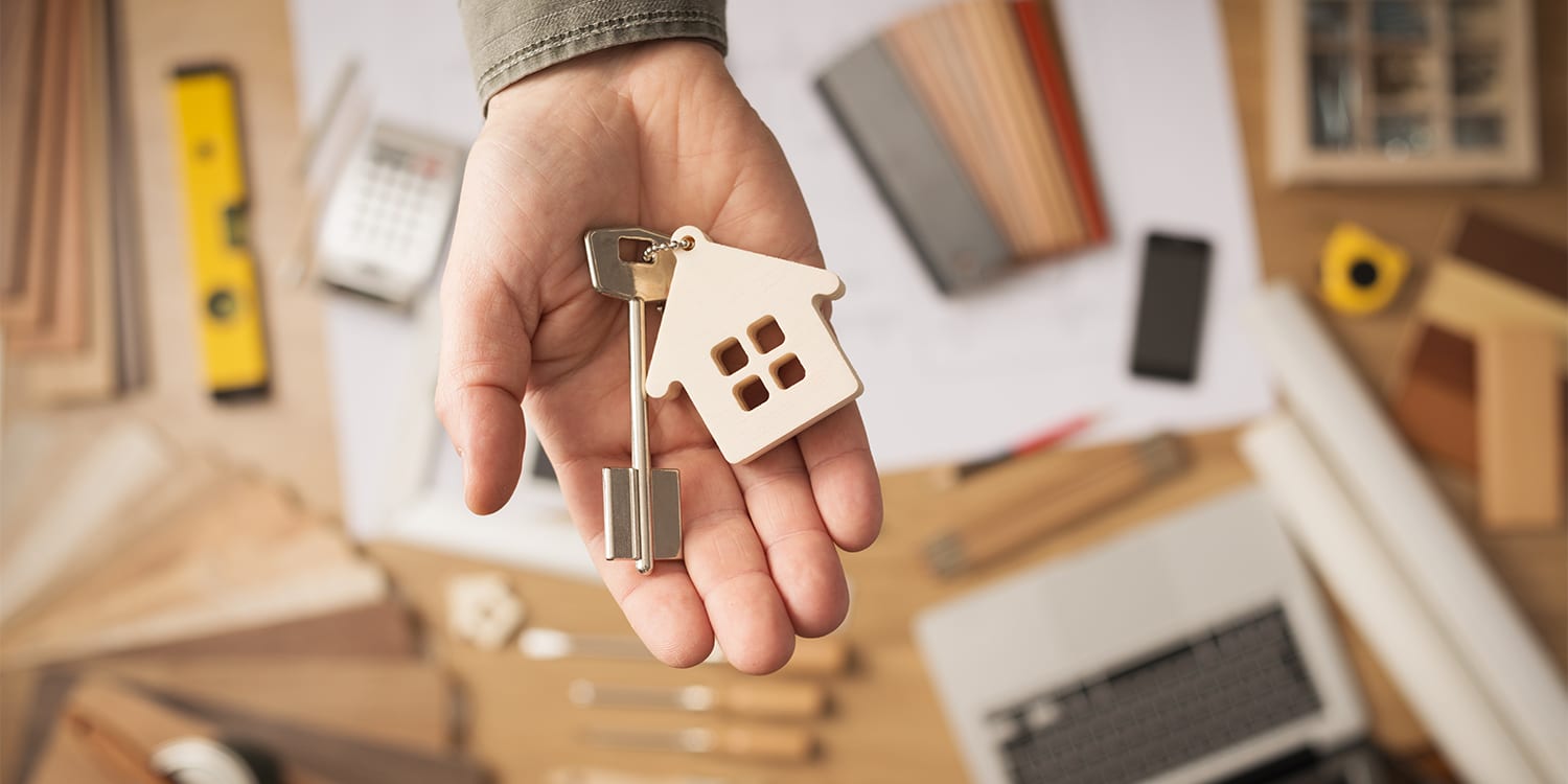 Home seller with property renovation plans to increase home value.