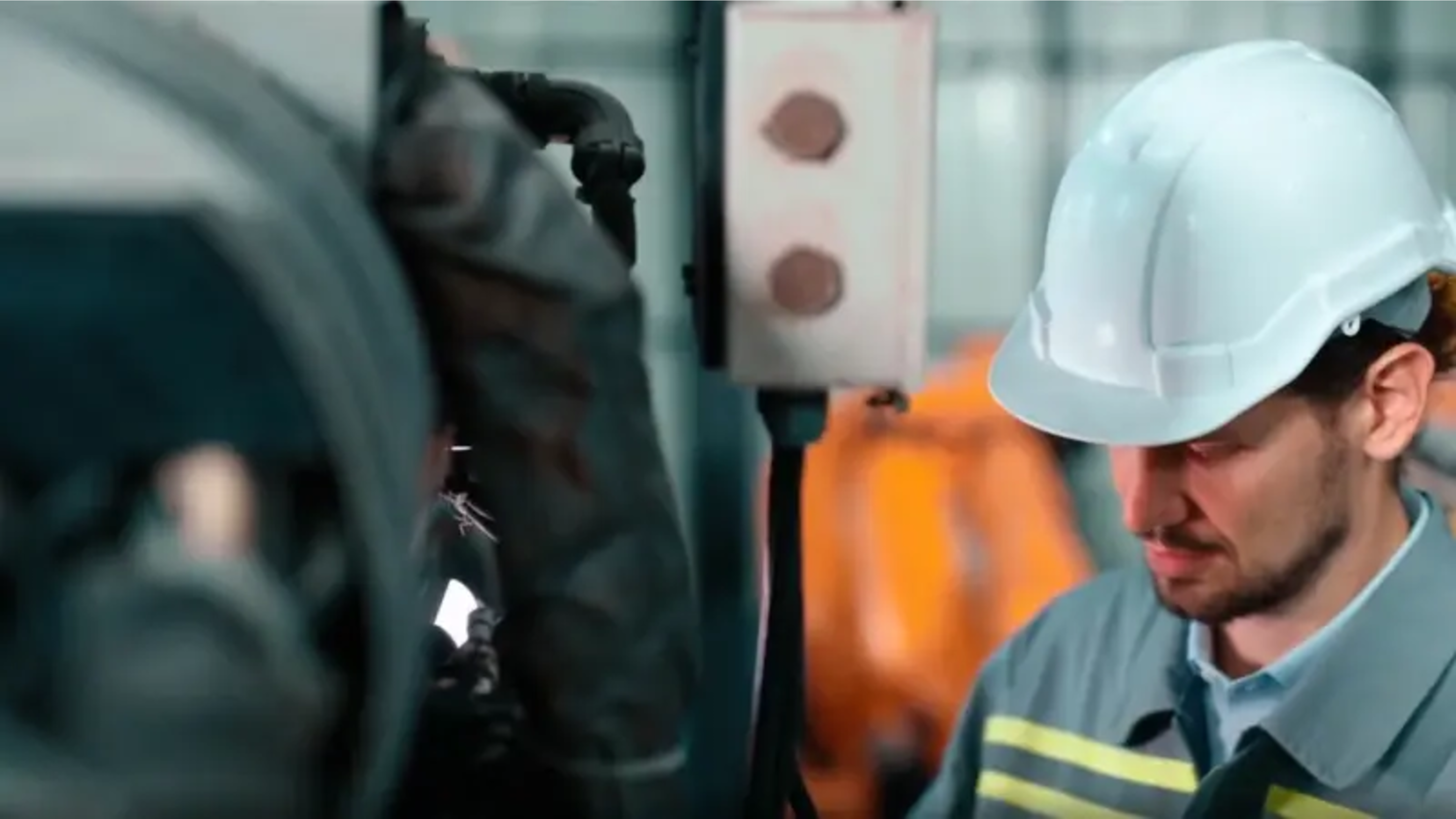 A service technician at work