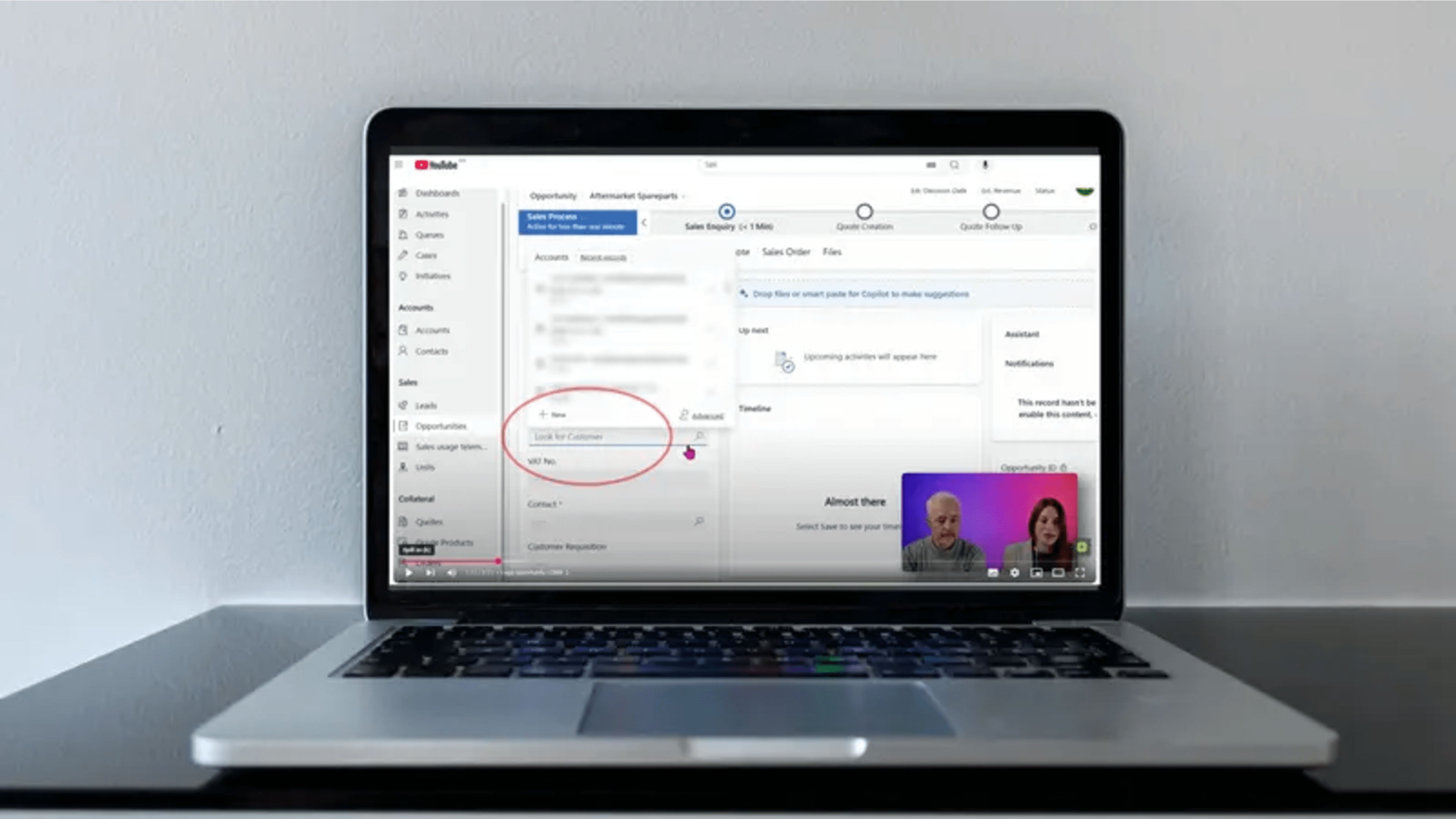 Demonstrasjon av Dynamics 365 Sales hos Jets