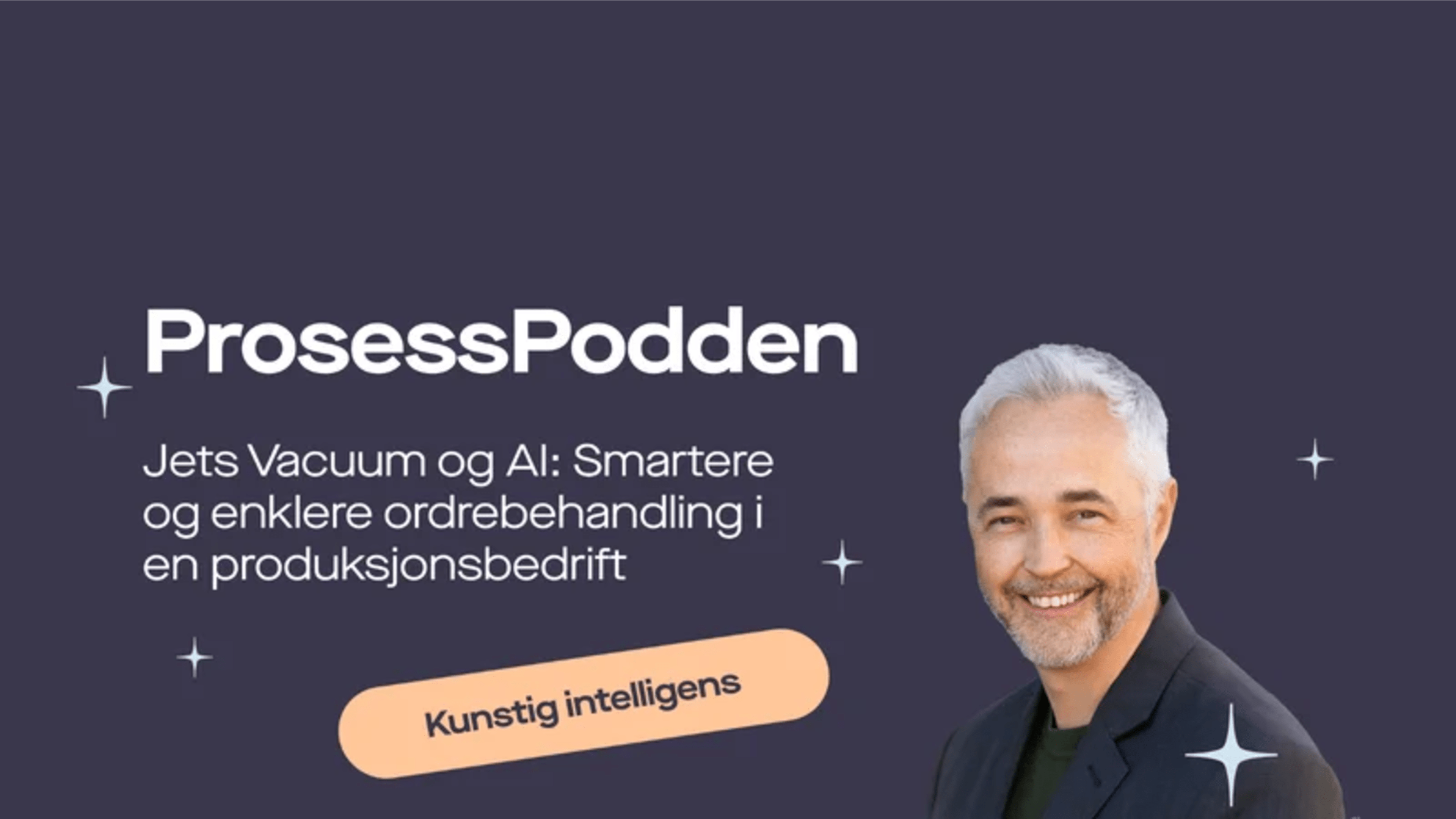 Omslag til ProsessPodden om KI i salgsarbeidet