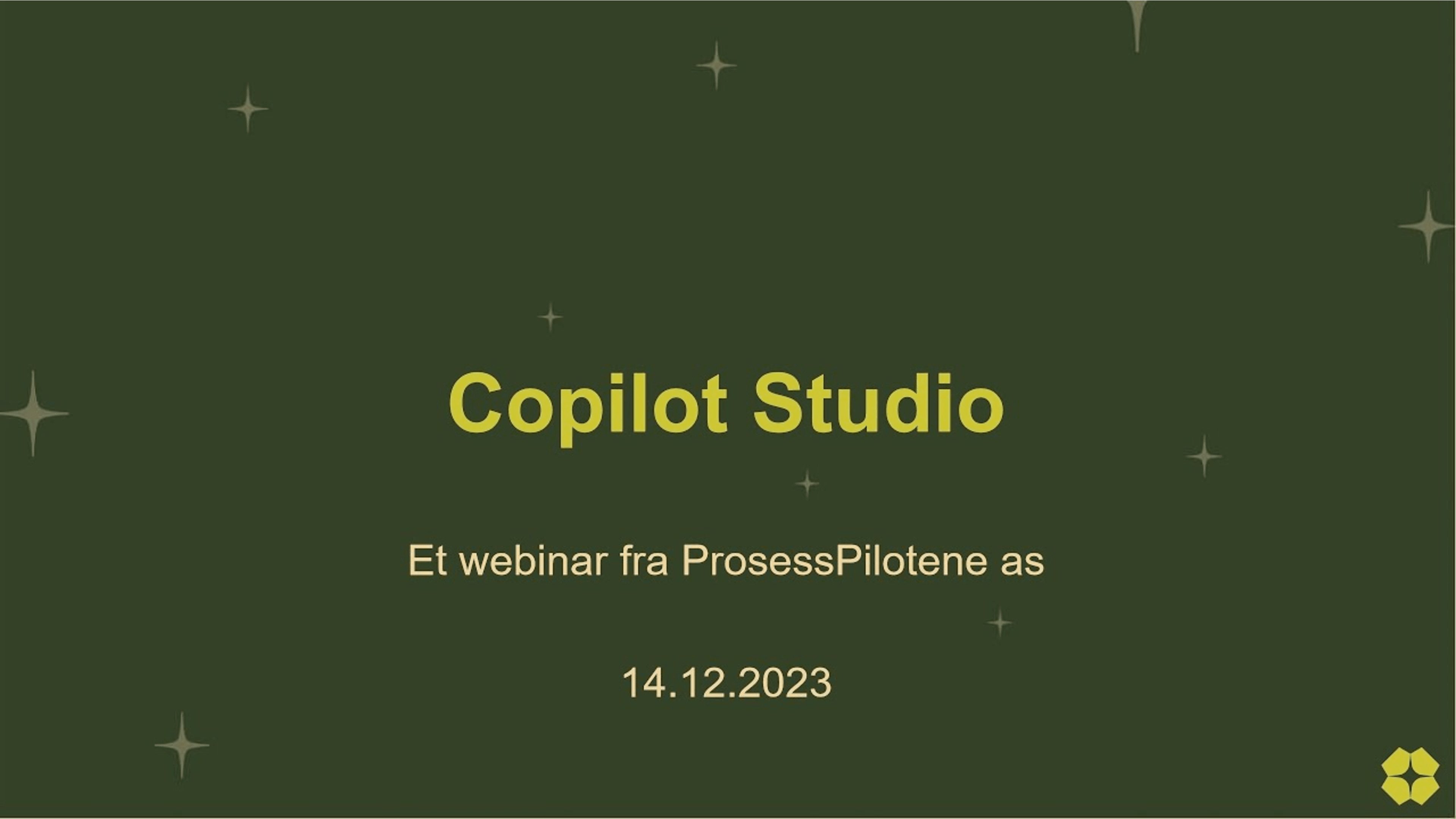 Omslag til opptaket «Microsoft Copilot Studio demonstrasjon»