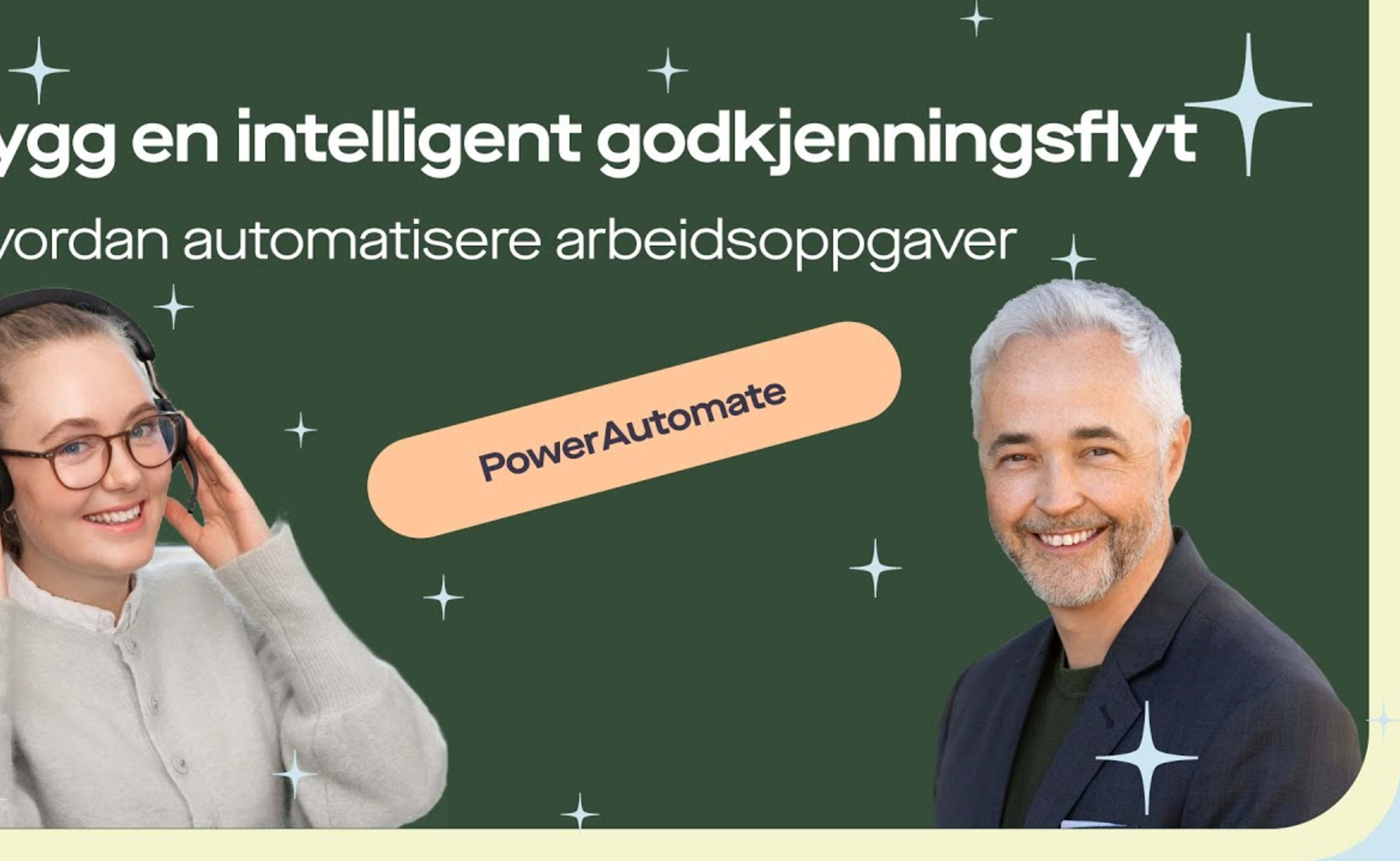 Omslag til opptaket «Godkjenningsprosesser med Power Automate, AI og Teams»