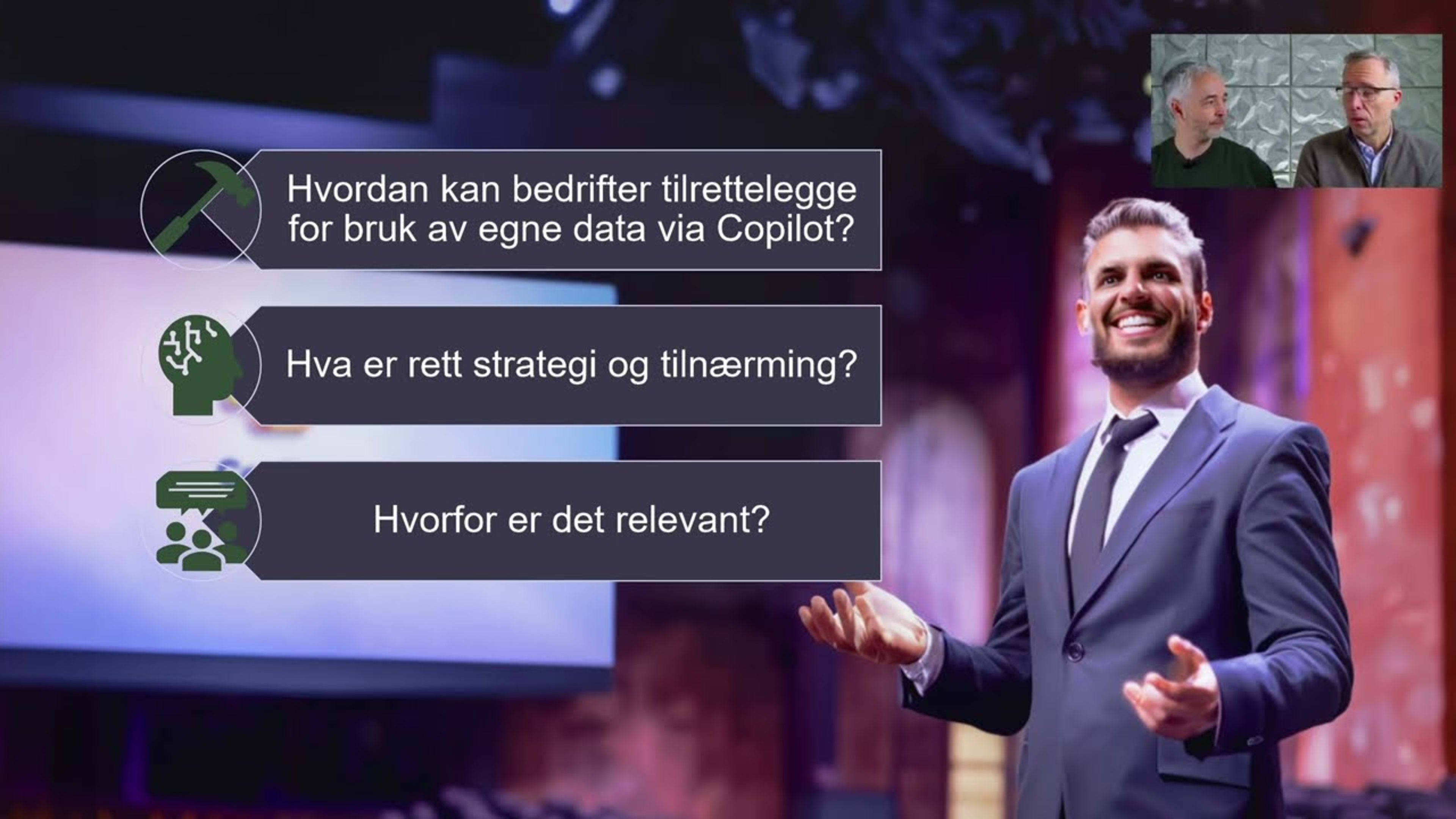 Omslag til opptaket «Oversikt over hvordan du får egne data inn i Microsoft Copilot»