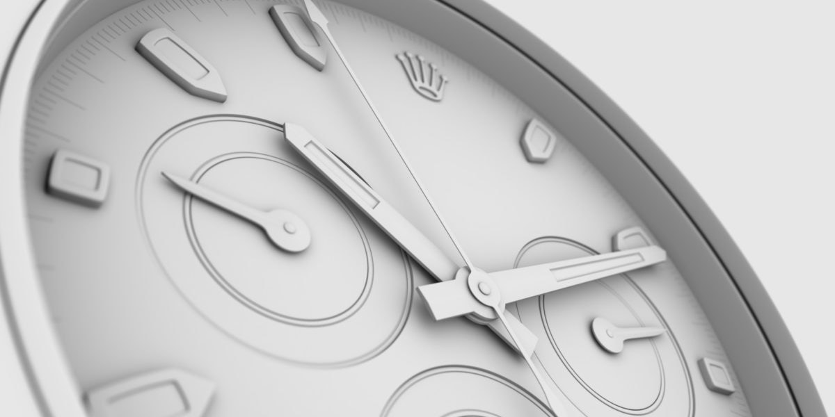 Rolex promotional 3d visual mesh