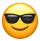 emoji cara con gafas