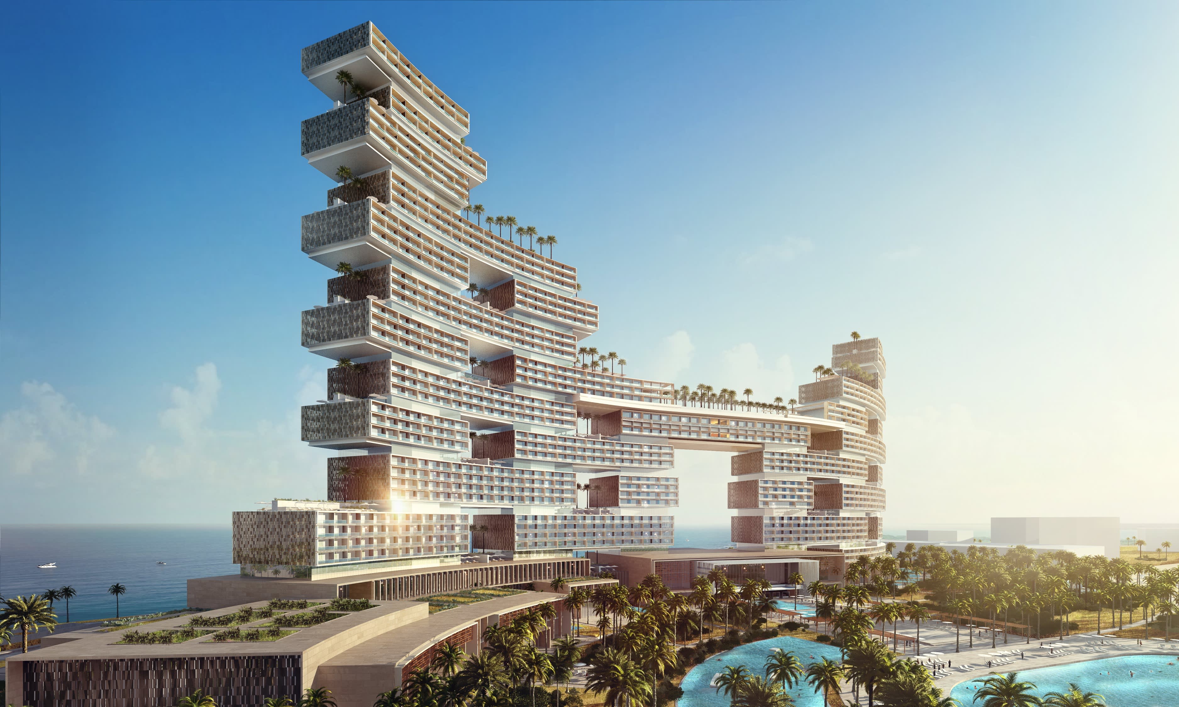 Топ 5 отелей. Атлантис 2 Дубай. Atlantis the Royal Дубай. Royal Atlantis Residences Дубай. Отель Royal Atlantis Dubai.