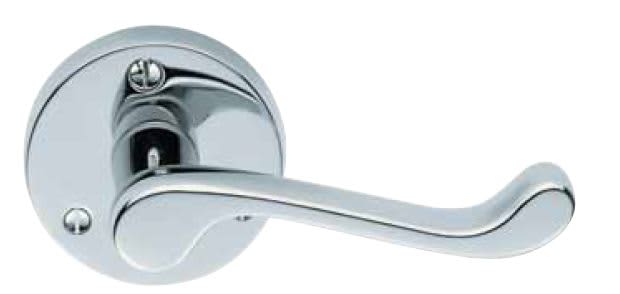 Carlisle Brass DL56 Scroll Door Handle On Rose - Polished