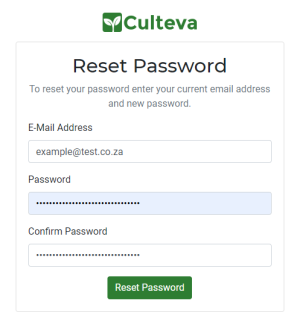 Password Reset Form