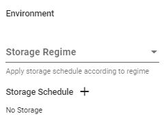 Storage Regime conditions form Storage Regime conditions form