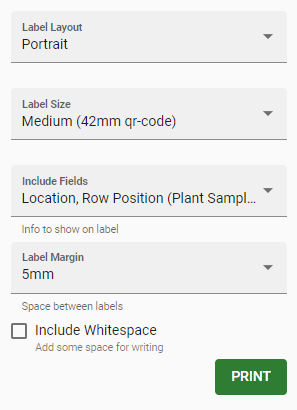 Sample Index Barcodes