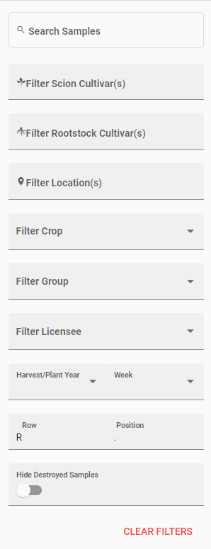 Sample Index Filter