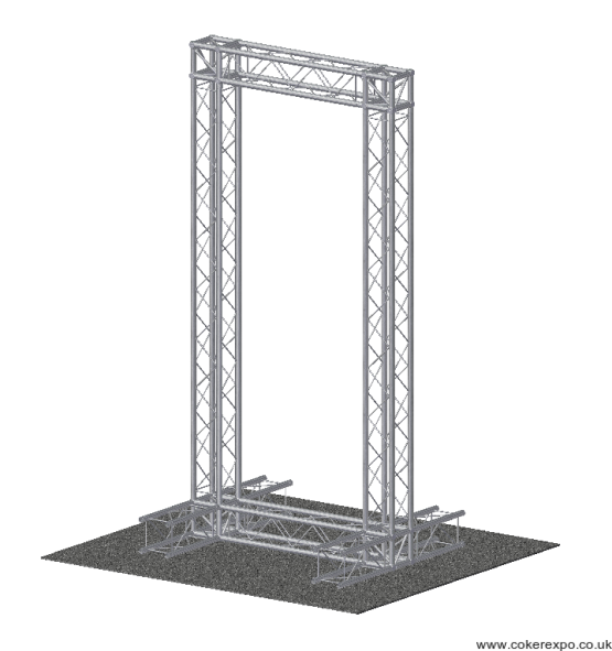 System 35 Quad Free Standing Banner Frame