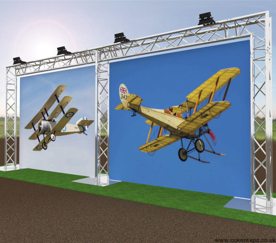 Outdoor Gantry Banner Stand 7 5x3m