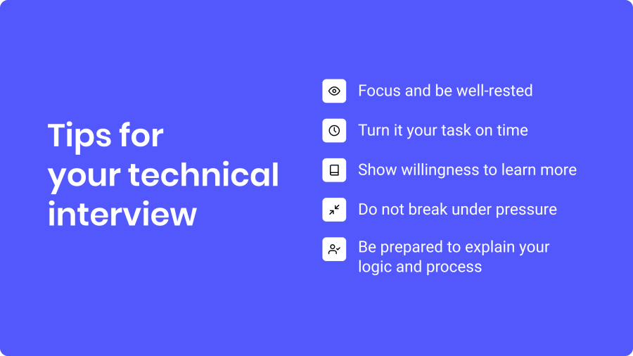 Tips for your technical interview