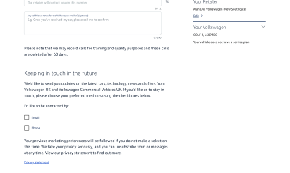 Volkswagen & Skoda - Online Service Booking - 3