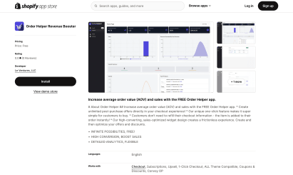 Order Helper Shopify App - 1