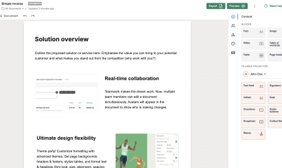 PandaDoc-Inspired Document Editor Demo - 1