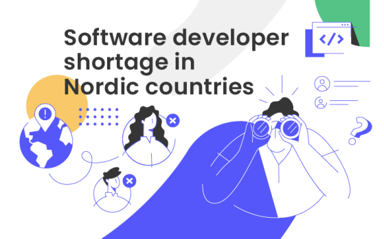 Software developer shortage in Nordic countries
