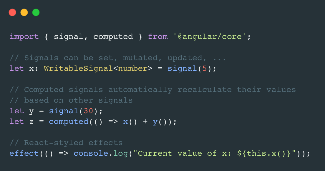 Angular signals