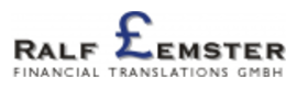 Ralf Lemster Financial Translations