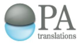 Pro-Active Translations (PA Translations, Inc), Biomedical Specialist logo