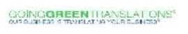 Going Green Translations® logo