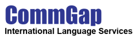 CommGap International Language Services logo