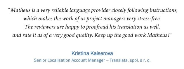 MRC Translations - Matheus R. Chaud - English to Portuguese Translator with  Engineering & Linguistics Background, Translation Services, Tradutor  Inglês - Português