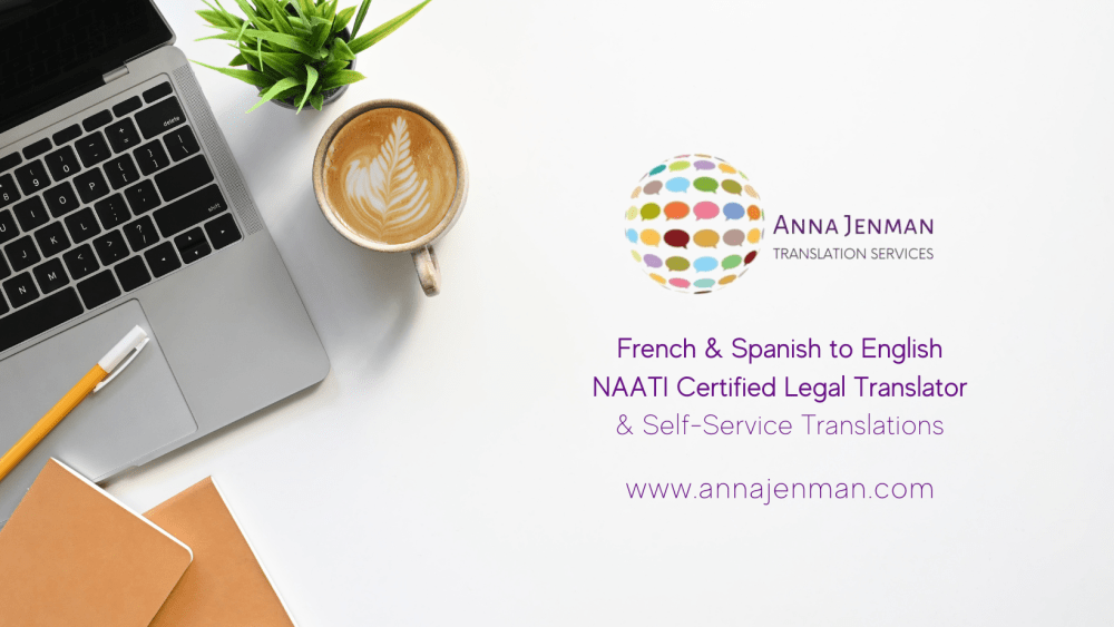 NAATI Certified French & Spanish to English Legal Translator.