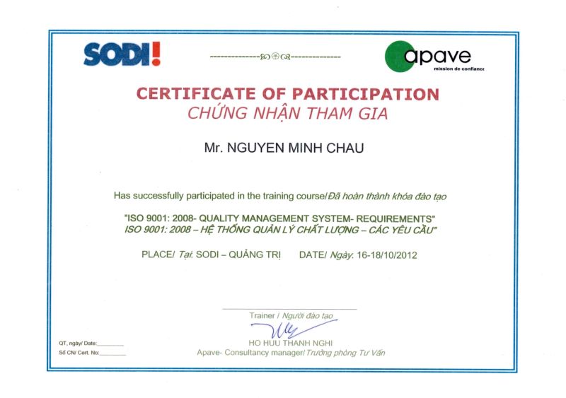 ISO 2008 - QMS