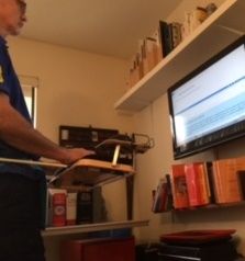 Ergonomic workstation for full-time writers