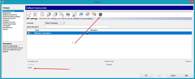 memoq machine translation plugins