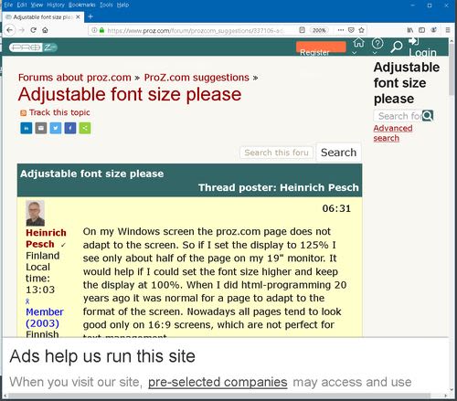 firefox with text-only zoom