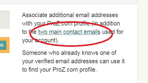 Two main contact emails
