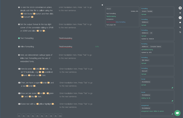 termsoup translation mode side by side