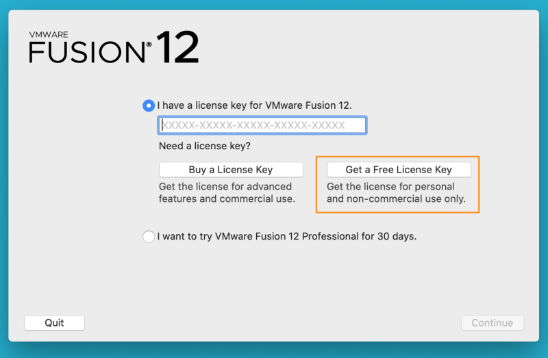 is vmware fusion free