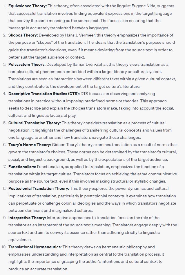 translation theories