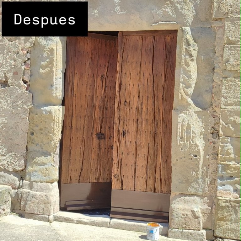 Después - Puerta restaurada