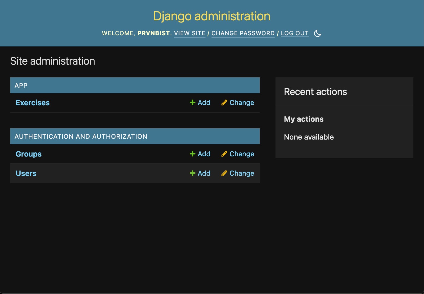 Django Admin View