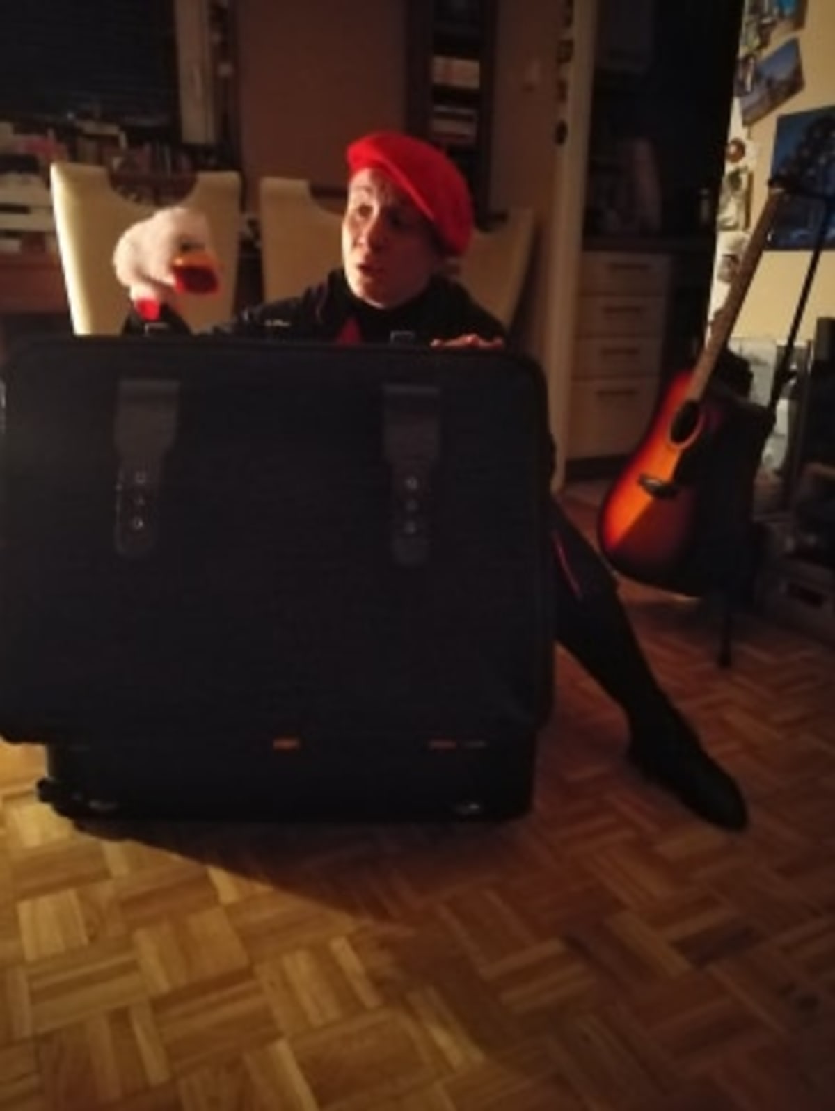 Osoby podczas wydarzenia pt.Bajeczki z walizeczki