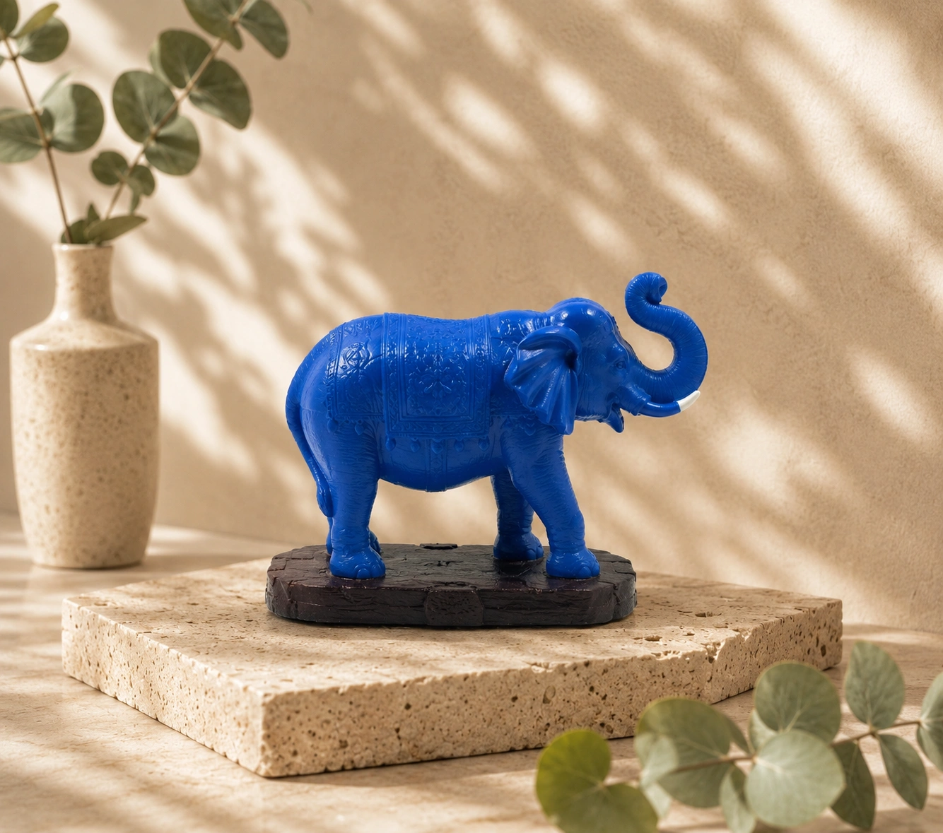 Feng Shui Blue Elephant Statue | Prospera Feng Shui