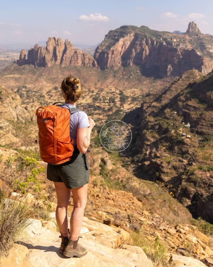 Gheralta sandstone cliffs and rock churches in Tigray
