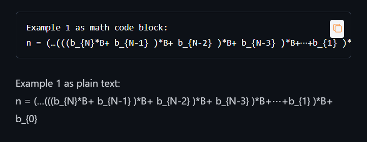 Example 1: current behaviour
