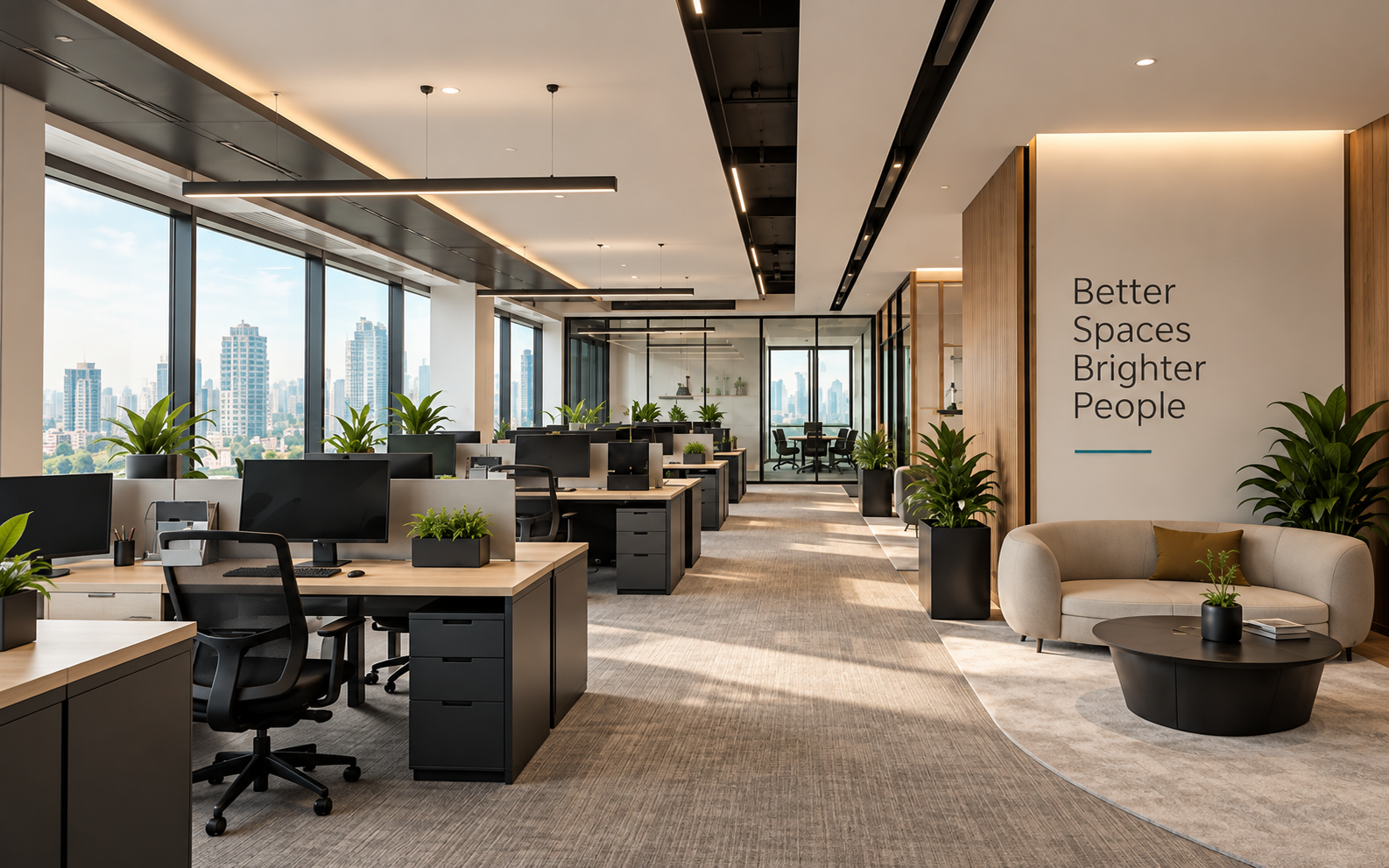 Lusail Corporate Office Workspace After Transformation