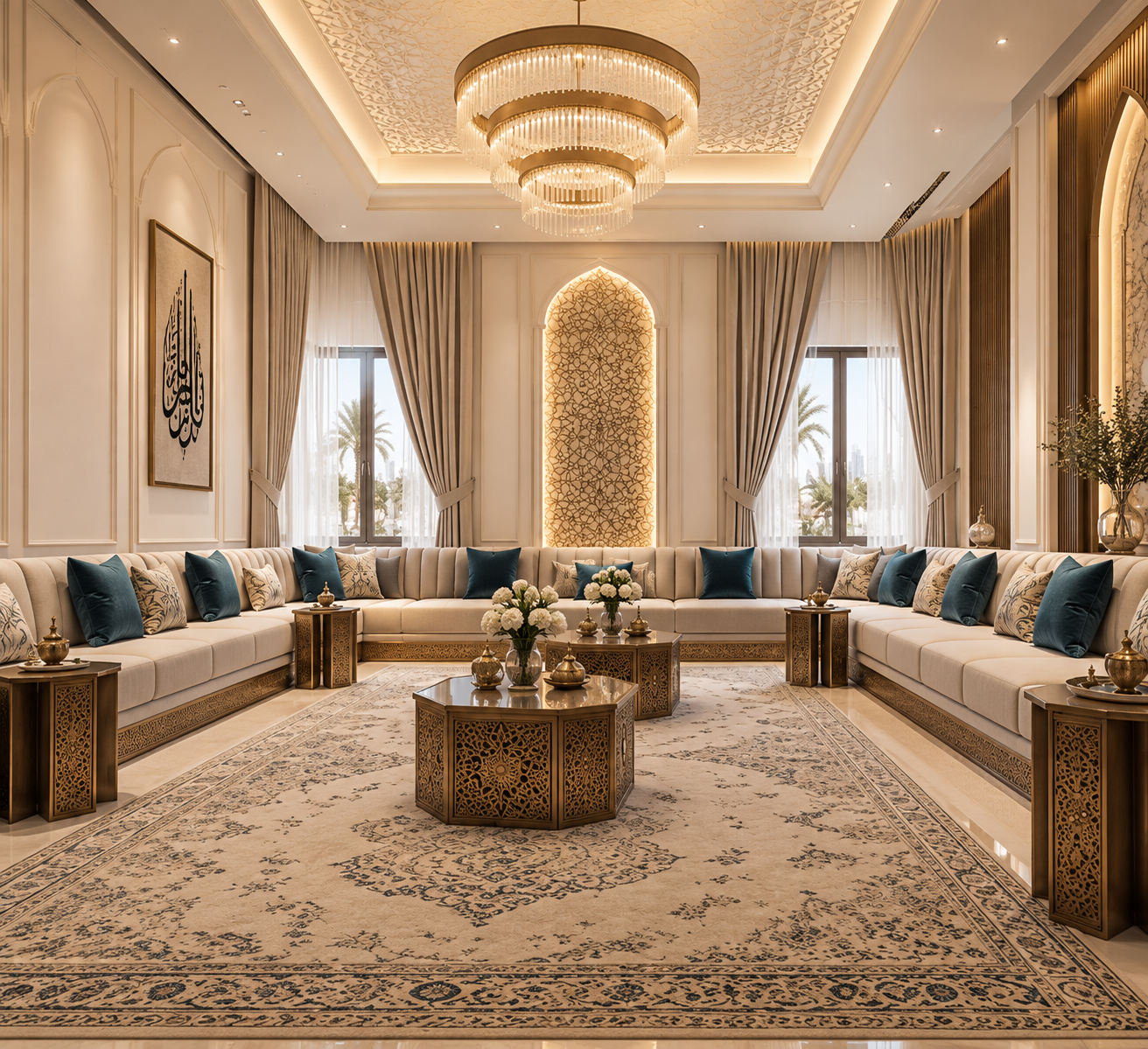 Living Room & Majlis Interiors Qatar