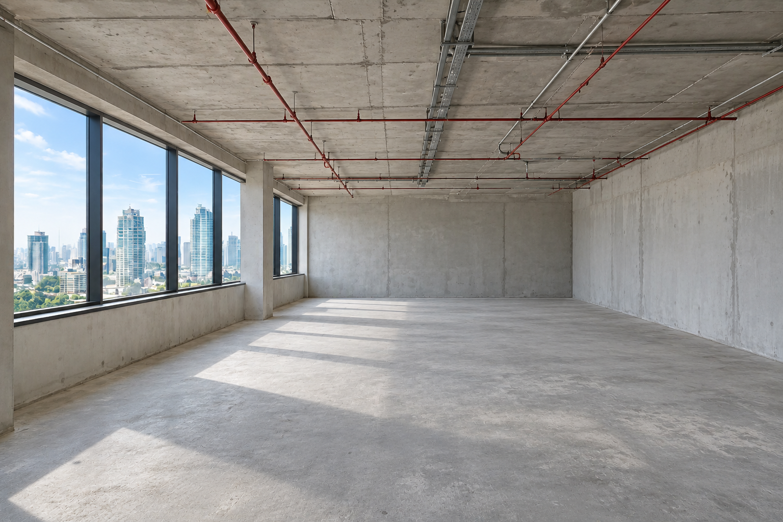 Lusail Corporate Office Workspace Before Transformation
