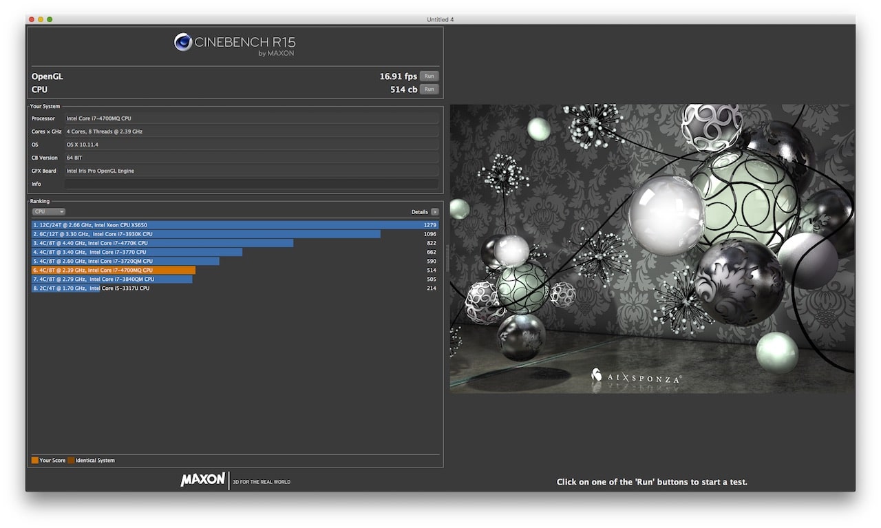 W350STQ CPU CineBench