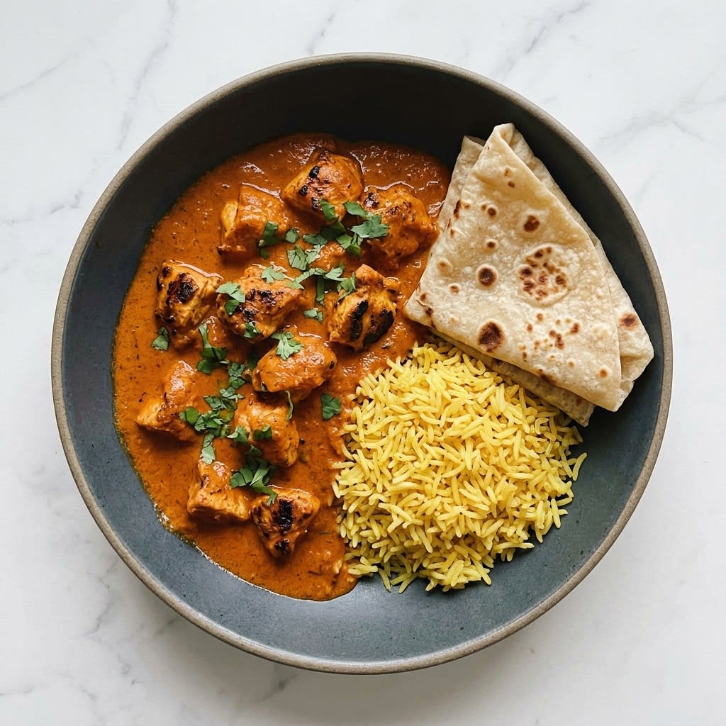 Chicken Tikka Masala with Pilau Rice & Homemade Chapatis