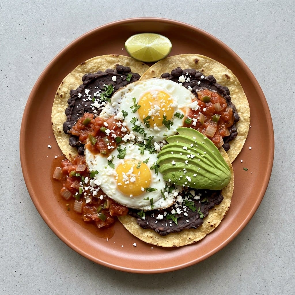 Huevos Rancheros with Smoky Black Beans & Avocado